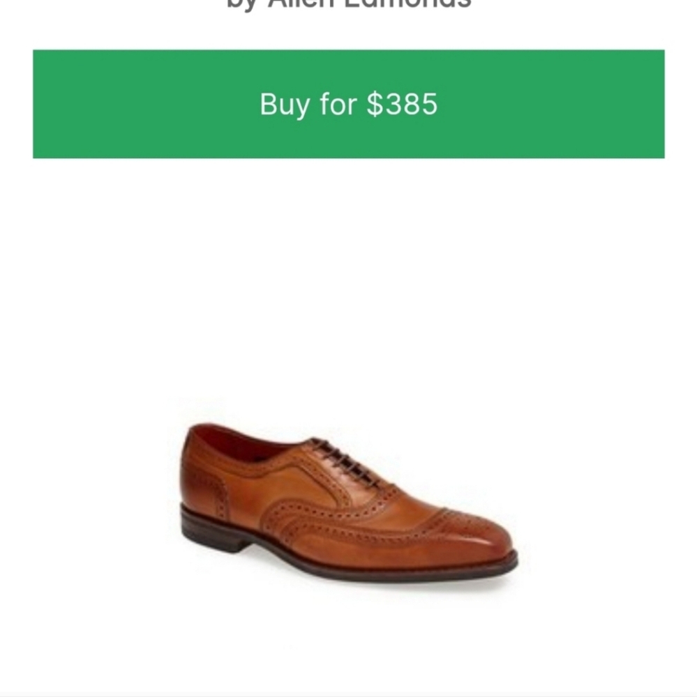 Allen Edmonds Men's Tan Leather Shoes